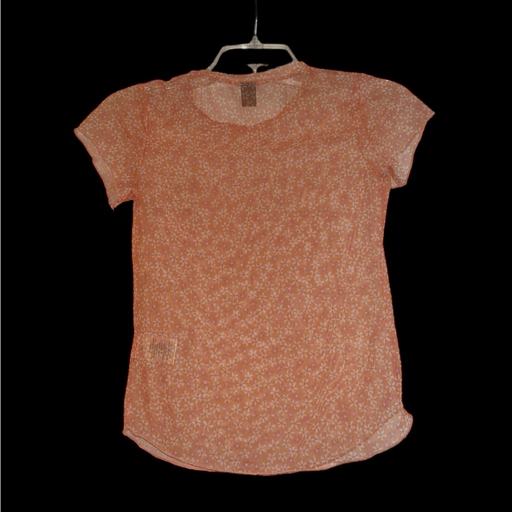 Floral Groovy Mesh Shirt - Medium